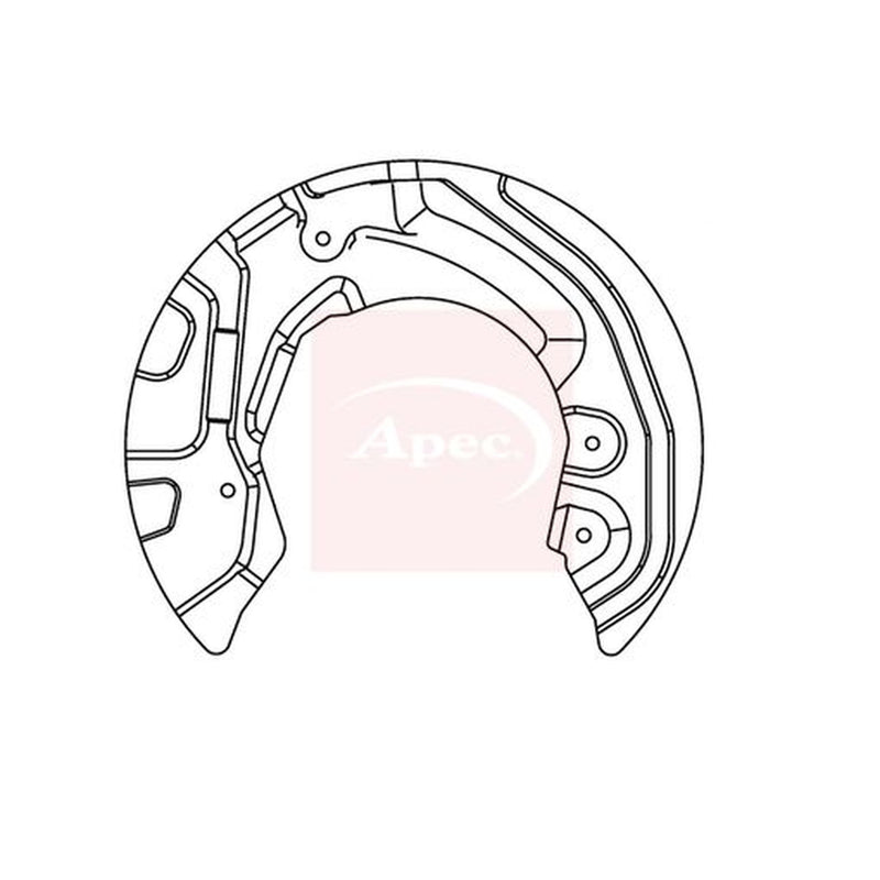 Apec Brake Disc Splash Guard Front Left ASG1018