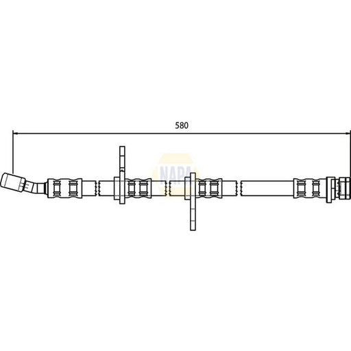 NAPA Brake Hydraulic Hose Line Rear NBH1343
