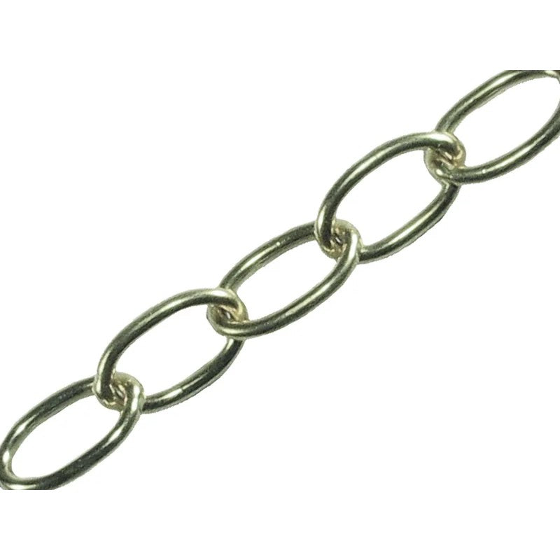 Faithfull Oval Chain x 10m Chrome 1.8-2.3mm