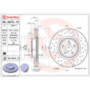 Brembo Xtra 2 x / Front Brake Discs 09.A870.1X