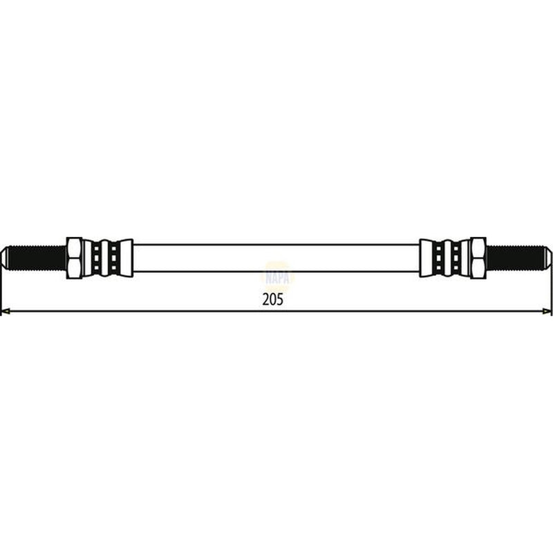 NAPA Brake Hydraulic Hose Line Rear NBH1411