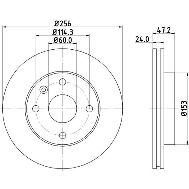 DON 2 x Front Brake Discs PCD21132