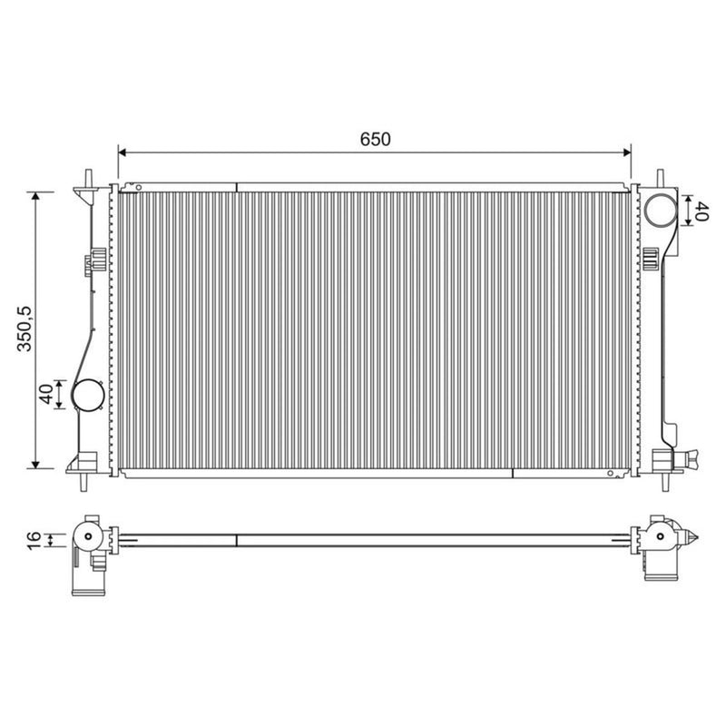 Valeo Engine Radiator 701217
