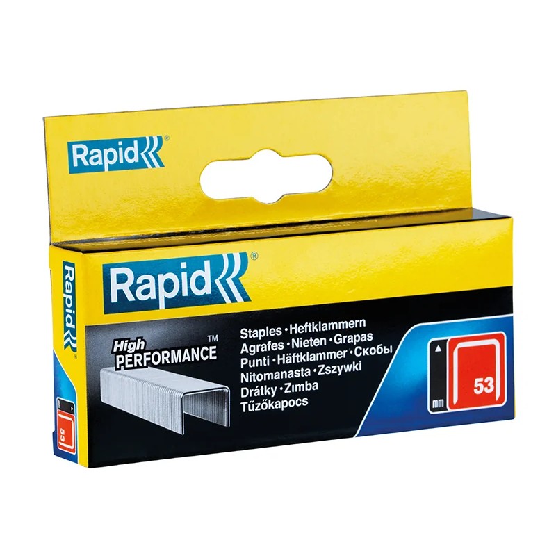 Rapid 53/14B 14mm Galvanised Staples (Box 2500) - 11860425