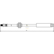 NAPA Brake Hydraulic Hose Line Front NBH1170