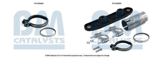 BM Catalysts FK15040C Soot/Particulate Filter Mounting Kit Fits Audi Seat Skoda BM - Town Parts