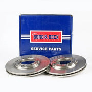 Borg & Beck 2 x Vented Front Brake Discs BBD4989