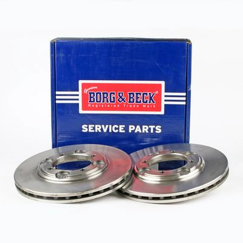 Borg & Beck 2 x Vented Front Brake Discs BBD4989