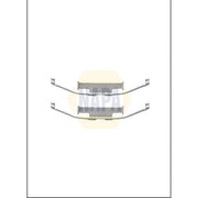 NAPA Brake Pad Accessory Fitting Kit Rear NFK1353