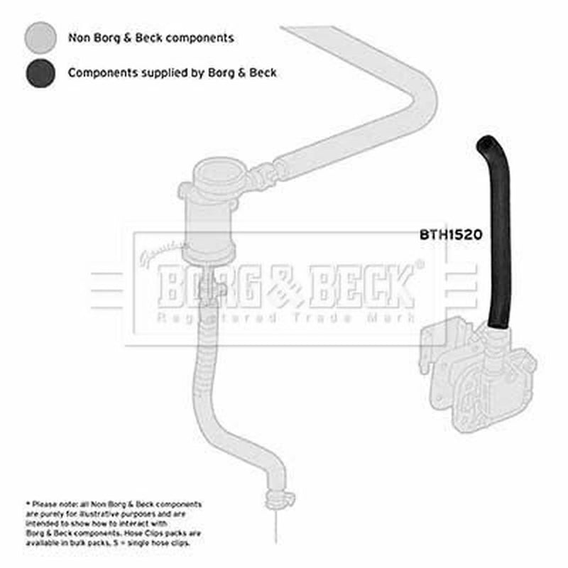 Borg & Beck Intercooler Turbo Charge Air Hose BTH1520