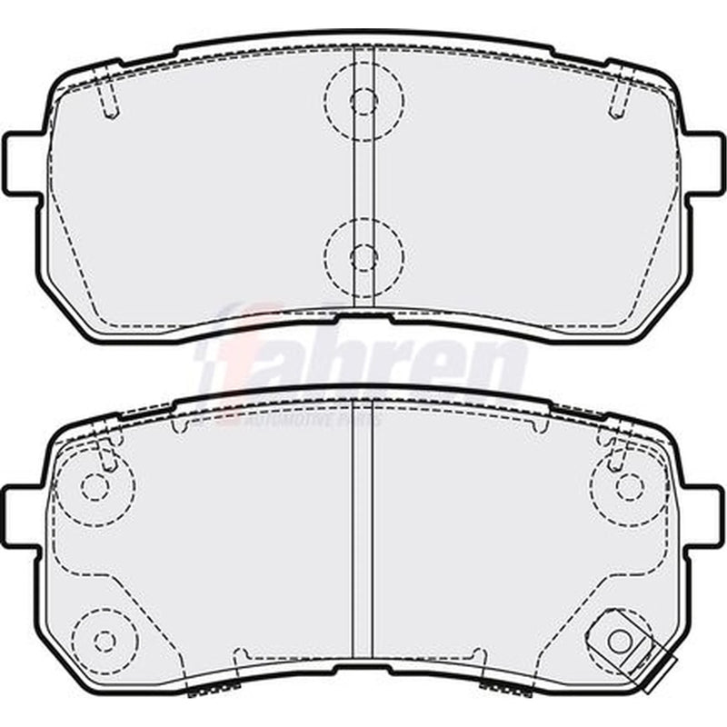 Fahren Rear Brake Pad Set FBP3669