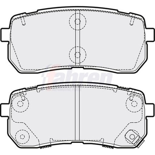 Fahren Rear Brake Pad Set FBP3669