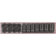 Teng Tools Impact Socket Set 3/4" Drive TTX4 15 Pieces