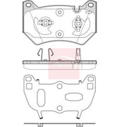 Apec Front Brake Pad Set PAD2311