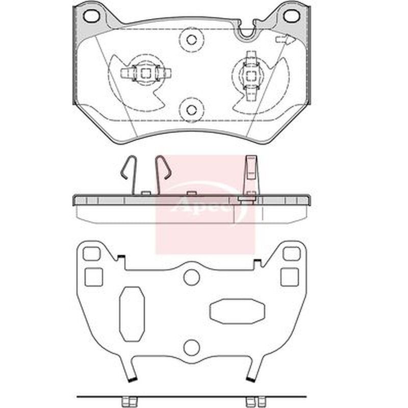Apec Front Brake Pad Set PAD2311
