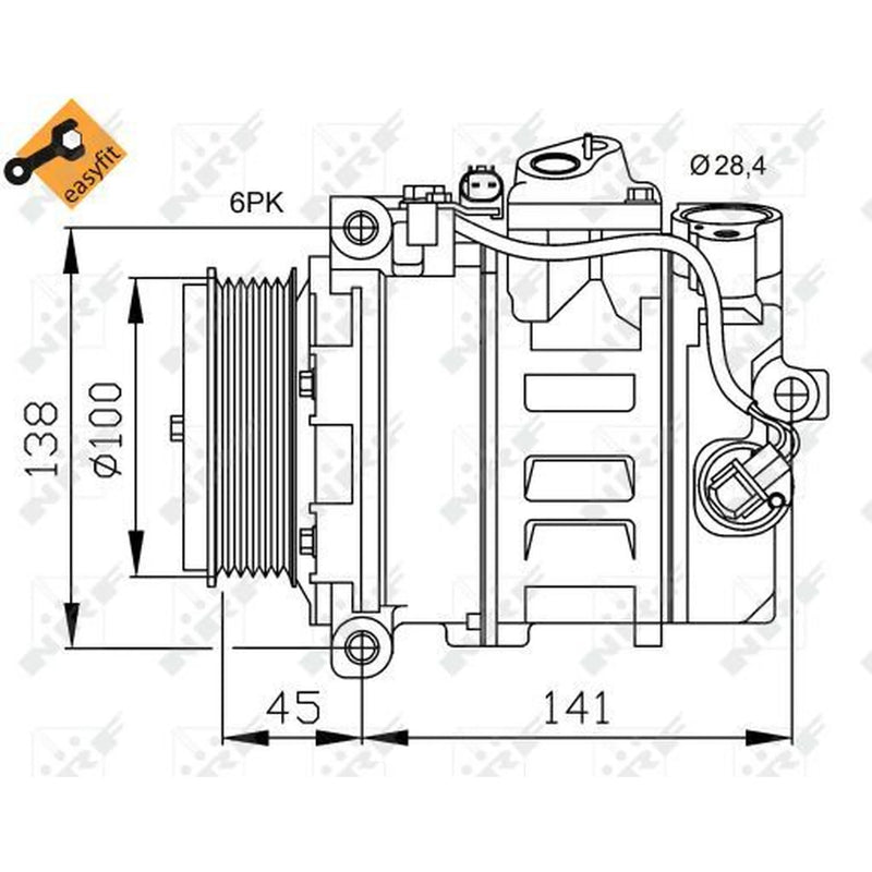 NRF Air Conditioning Compressor 32256