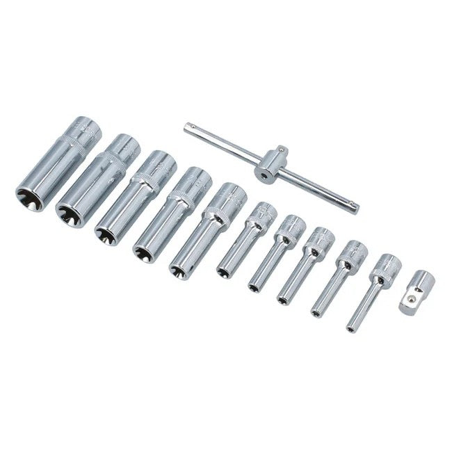 Laser Tools Deep E-Socket Set 1/4" & 3/8"D 12pc - PL