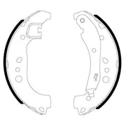 Textar Brake Shoe Set Axle Kit 91084200