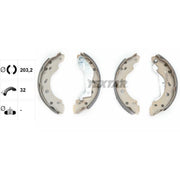 Textar Brake Shoe Set Axle Kit 91057400