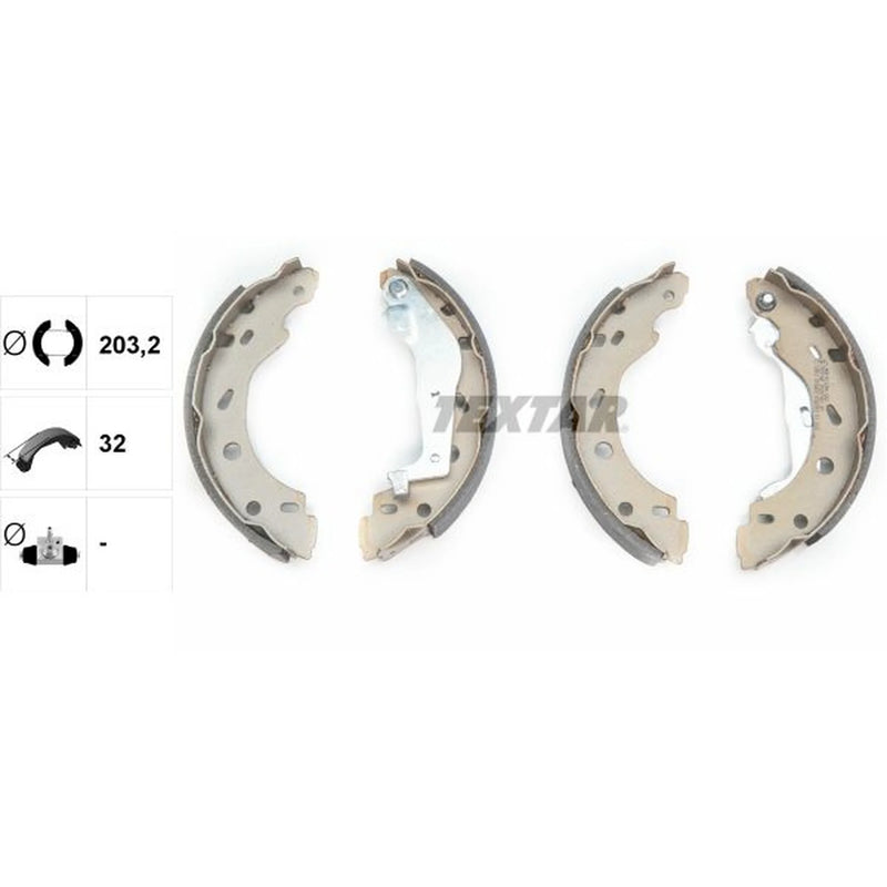 Textar Brake Shoe Set Axle Kit 91057400