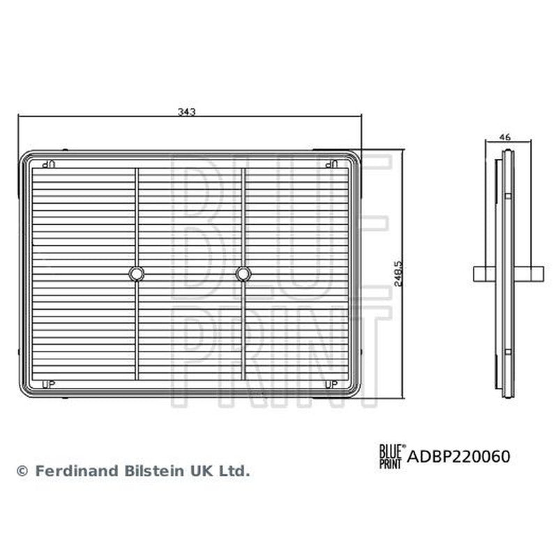 Blue Print Engine Air Filter ADBP220060