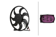Hella 8EW 366 420-521 Fan, engine cooling