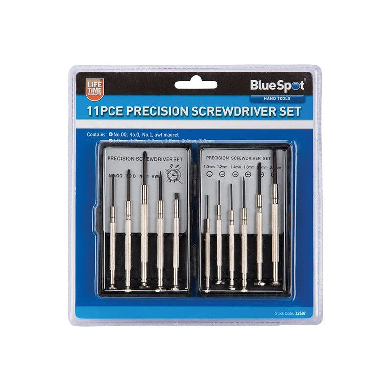 BlueSpot Tools Precision Screwdriver Set, 11 Piece - 12607