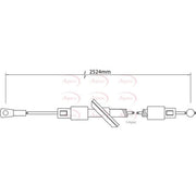 Apec Handbrake Cable Front CAB1290