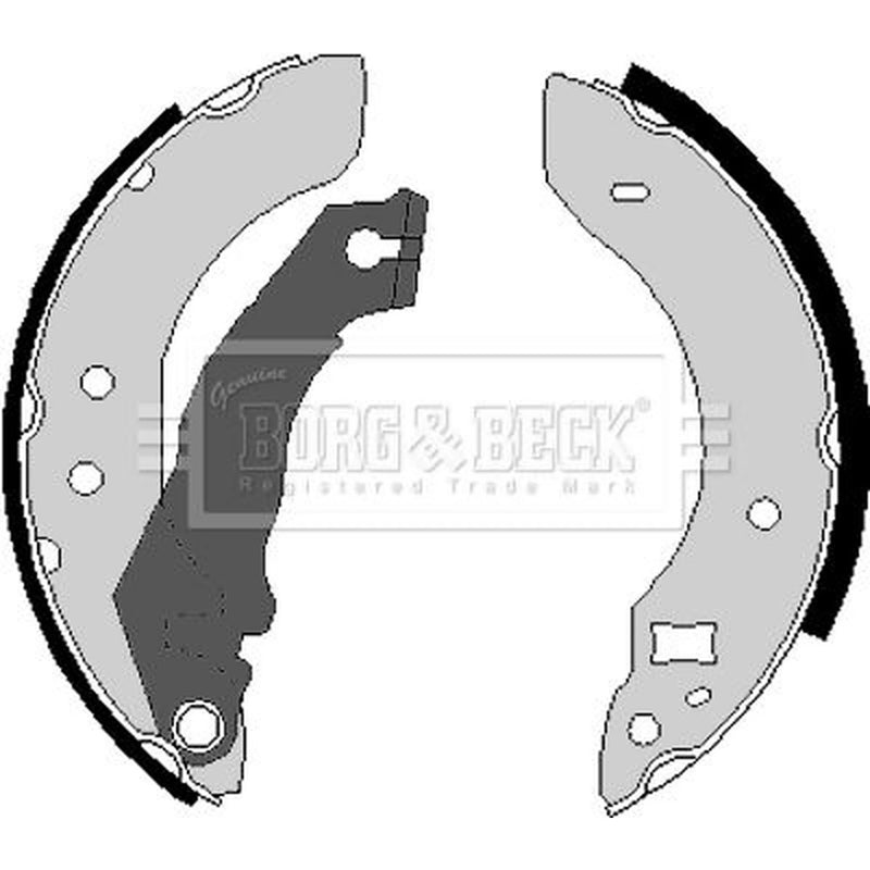 Borg & Beck Brake Shoe Set Axle Kit BBS6162