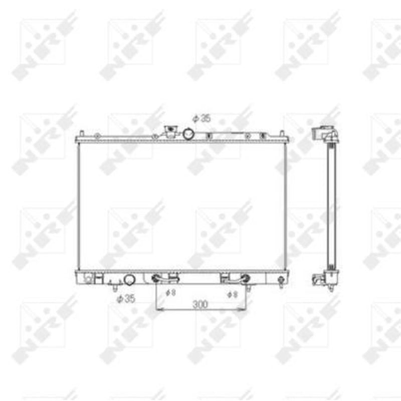 NRF Engine Radiator 53594
