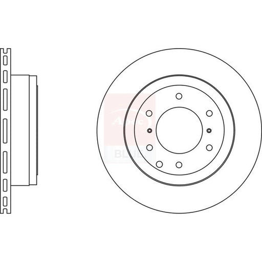 Apec 2 x Vented Rear Brake Discs SDK6592