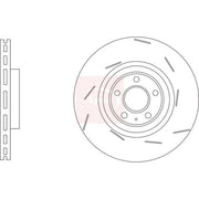 Apec 2 x Slotted/Internally Vented Front Brake Discs DSK3303