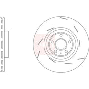 Apec 2 x Slotted/Internally Vented Front Brake Discs DSK3303