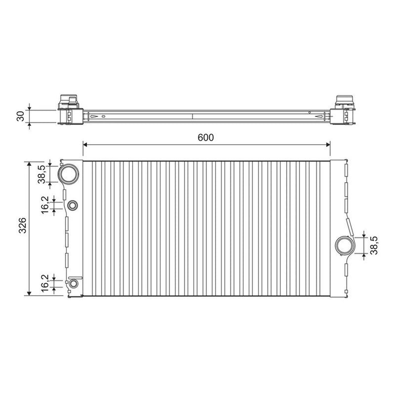 Valeo Engine Radiator 701193