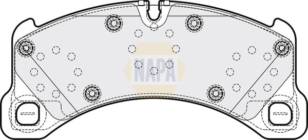 NAPA Front Slotted/Internally Vented & Rear Slotted/Internally Vented Brake D...