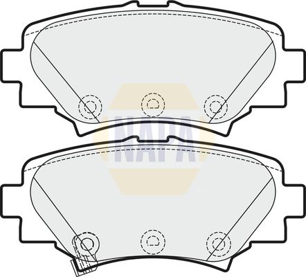 NAPA Front & Rear Pads fits MAZDA