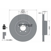 Textar 2 x Externally Vented Rear Brake Discs 92123303