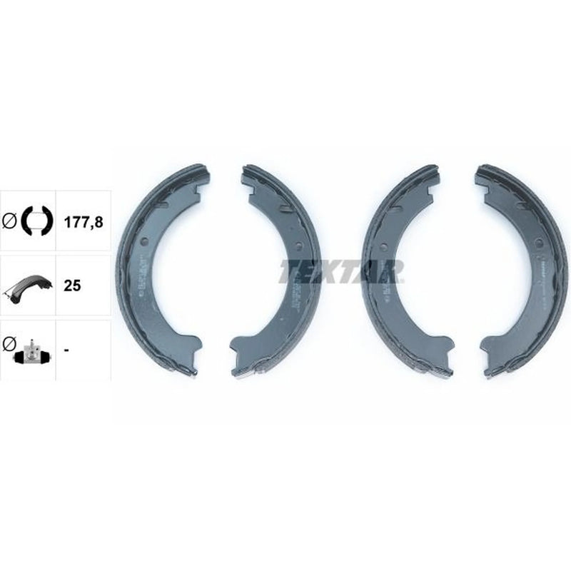 Textar Parking Brake Shoe Set 91046000