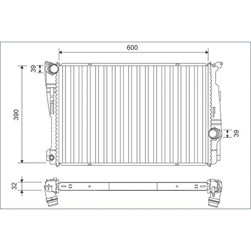 Valeo Engine Radiator 701162