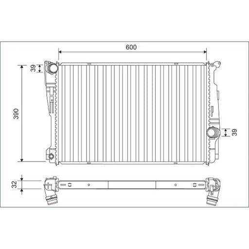 Valeo Engine Radiator 701162