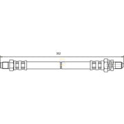 NAPA Brake Hydraulic Hose Line Front NBH1405