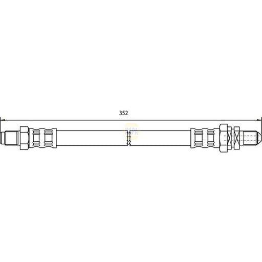 NAPA Brake Hydraulic Hose Line Front NBH1405