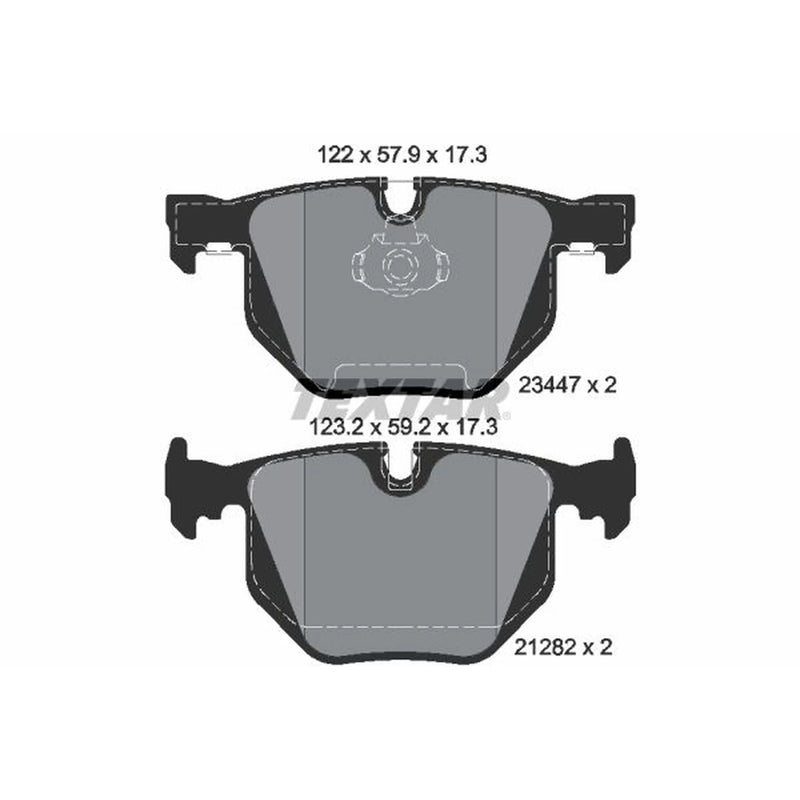 Textar Rear Brake Pad Set 2344702