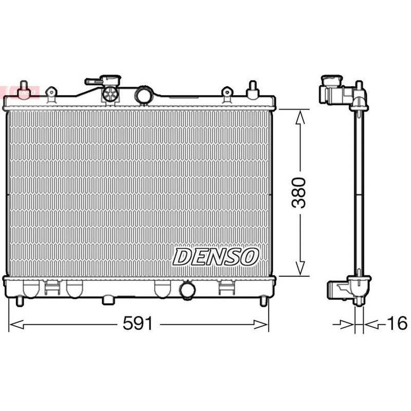 Denso Engine Radiator DRM46040