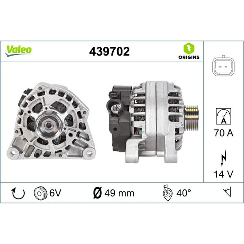 Valeo Car Alternator 12V 439702