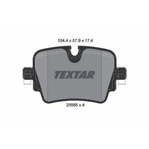 Textar Rear Brake Pad Set 2558501