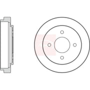 Apec Brake Drum Assembly Rear DRM9907