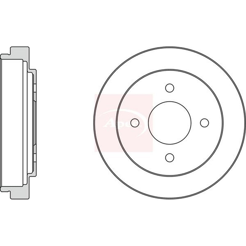 Apec Brake Drum Assembly Rear DRM9907