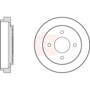 Apec Brake Drum Assembly Rear DRM9907