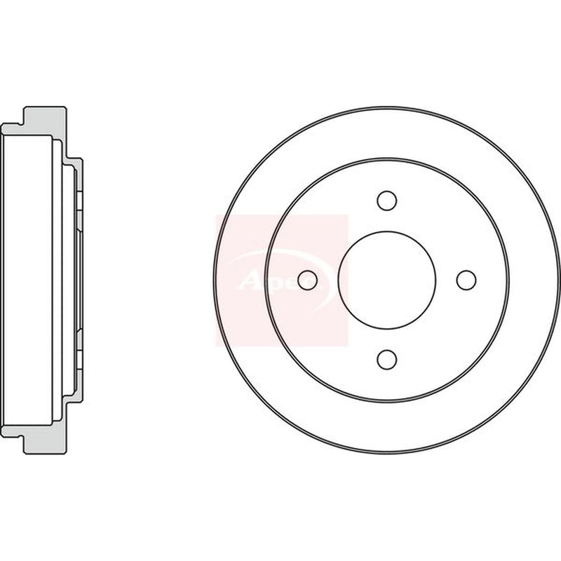 Apec Brake Drum Assembly Rear DRM9907